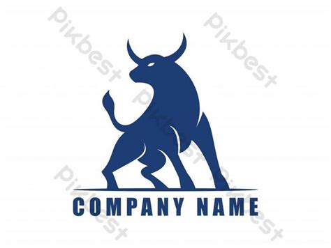 Ox Bull Logo Vector Graphic Element PNG Images | EPS Free Download ...