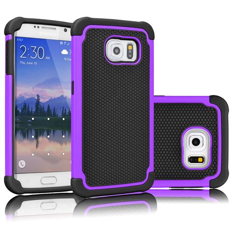 Galaxy S6 Edge Case, Samsung S6 Edge Case, Tekcoo [Tmajor Series] Shock Absorbing Hybrid Rubber ...