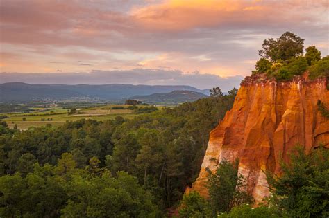 Sunset from Roussillon, Provence - Vern Clevenger Photography