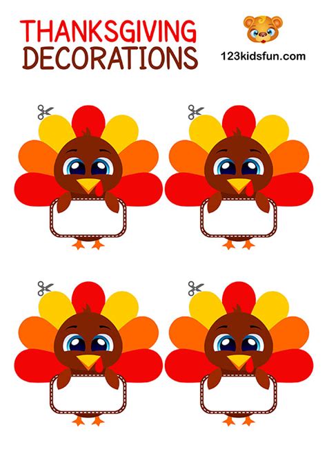 Free Thanksgiving Printables | 123 Kids Fun Apps