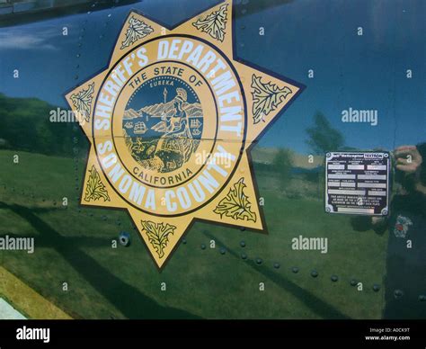 The Sonoma County Sheriffs emblem is painted on helicopter Henry 1 ...