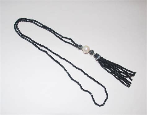 Spinel Gemstone Spinel Tassel Necklace Swarovski Crystal Necklace ...