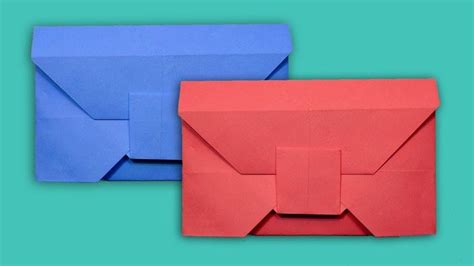 How to Make Envelope from a Square Color Paper Without Glue | How to make an envelope, Homemade ...