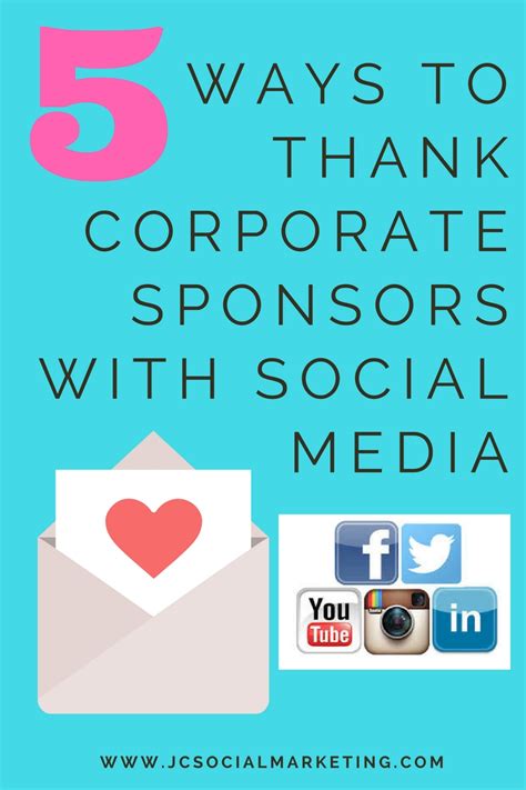 Thanking Event Sponsors: 5 Ways to Thank Corporate Sponsors with Social Media (Without Posting ...