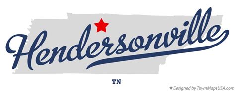 Map of Hendersonville, TN, Tennessee