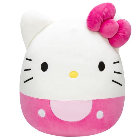 Buy Squishmallows Hello Kitty Pink Bow & Shorts 14-Inch - Sanrio Ultrasoft Stuffed Animal Large ...