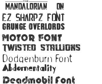 Eroded Fonts Download 81-120 | Fonts4Free