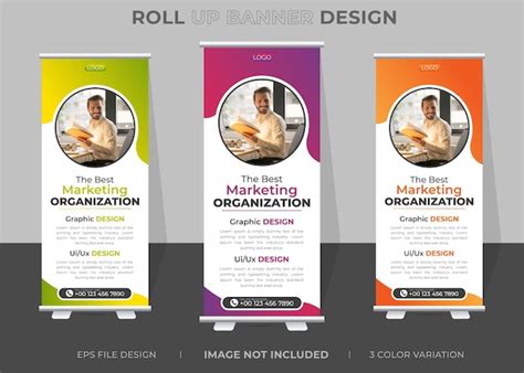 Premium Vector | Professional creative business roll up banner design template modern and unique ...