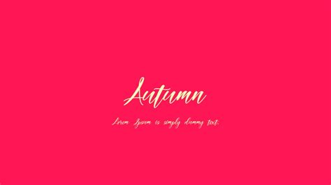 Autumn Font : Download Free for Desktop & Webfont