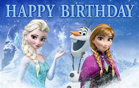 Disney Frozen Personalized Custom Printed Birthday Backdrop | Etsy | Disney frozen birthday ...