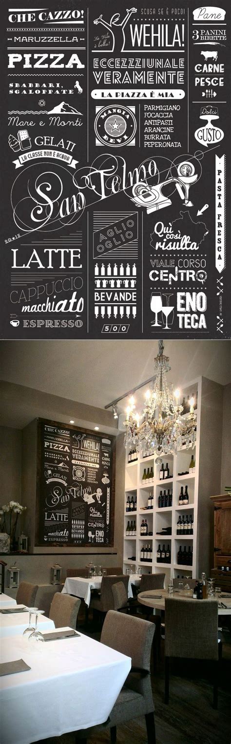 Wall Restaurant Design - San Telmo - Cannes by Spillo Design: | Restaurant design, Italian ...