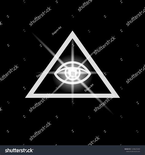 Vector Gods Eye Masonic Symbolism Stock Vector (Royalty Free) 1238625400 | Shutterstock