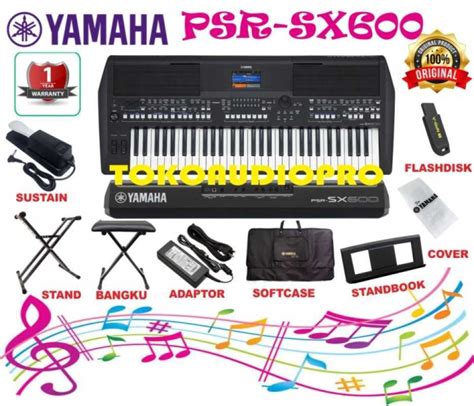 Promo yamaha psr sx600 psr-sx600 paket keyboard Diskon 33% di Seller ...