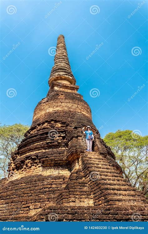 Ancient Si Satchanalai Historical Park Stock Photo - Image of copy ...