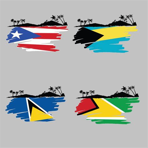 Carribean Island Vector 640936 Vector Art at Vecteezy