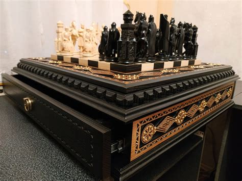 Battle for Kings Wooden Chess Set Black Knights Pieces - Etsy