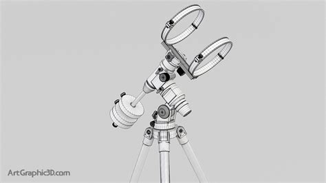 Telescope Mount EQ3 3D Model