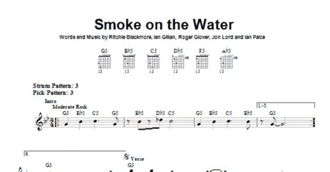 Smoke On The Water (Easy Guitar) - Print Sheet Music Now