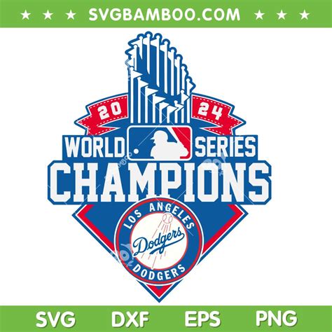 Dodgers World Series Champions 2024 SVG