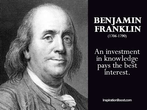 Benjamin-Franklin-Knowledge-Quotes | Inspiration Boost