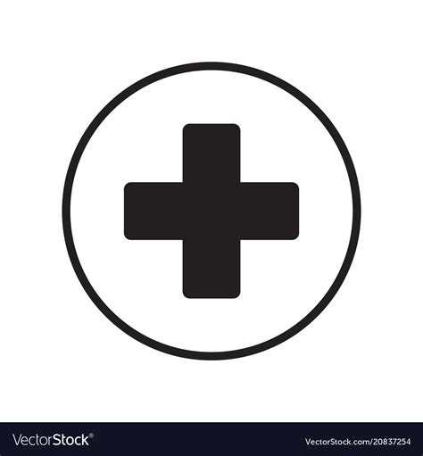 Cross medical symbol Royalty Free Vector Image