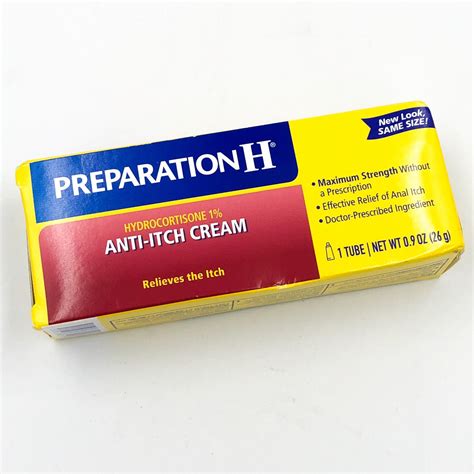 Preparation H Anti-Itch Hemorrhoid Cream Hydrocotisone