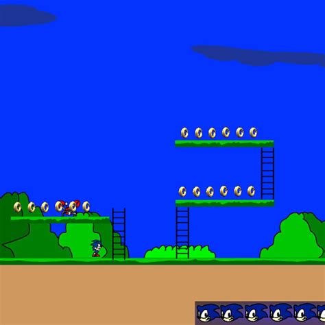 Adventures Of Sonic Flash Game - EmeraldGames.com