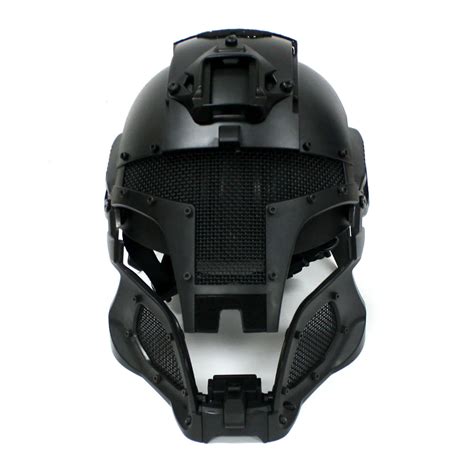 Full Face Airsoft Helmet Black Interstellar Space Battle Trooper Tactical Mask – EconoSuperStore