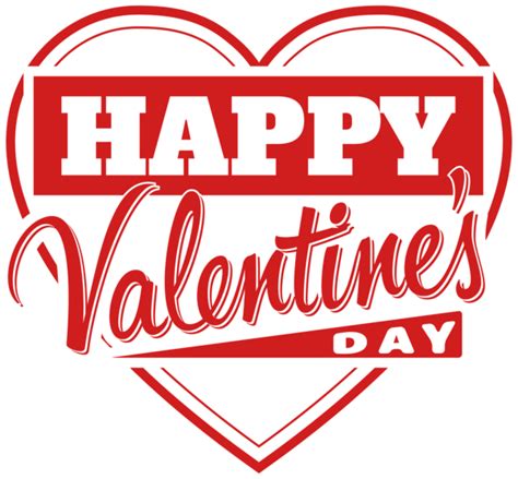 Happy Valentine's Day Heart Transparent PNG Clip Art Image | Valentines ...