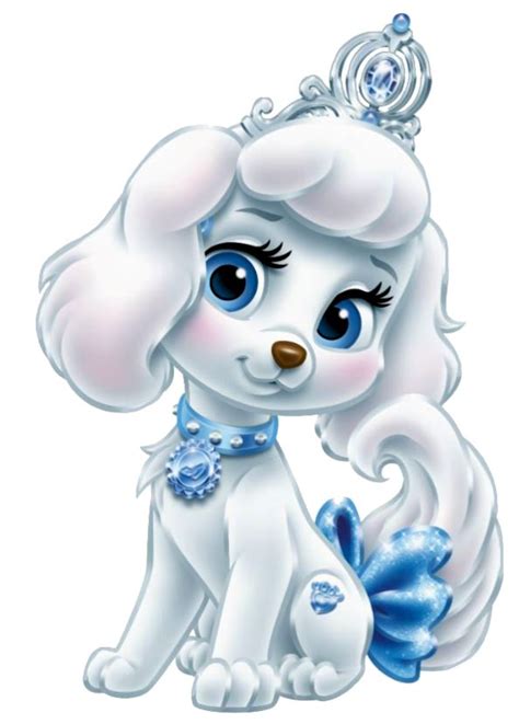 Pumpkin is a white Poodle dog owned by Cinderella. She has big, blue eyes, a brown nose, and ...