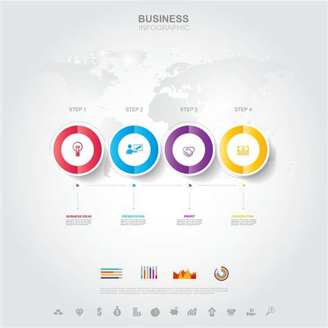 Business infographic Business success concept with graph vector design Elements of this image ...