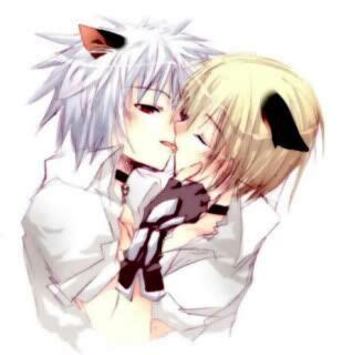 Anime Wolf boy and wolf girl kissing | Anime Amino