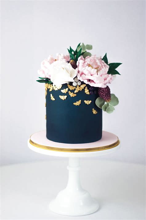 2lb. Pails | Peony cake, Romantic wedding cake, Wedding cakes with cupcakes