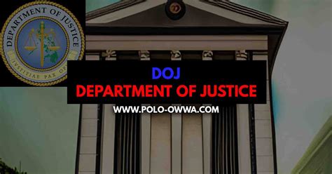 What is the Meaning of DOJ - Department of Justice Philippines | POLO-OWWA