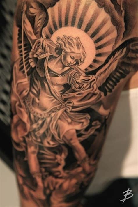 8 Powerful & Protective Archangel Michael Tattoos | Archangel michael ...