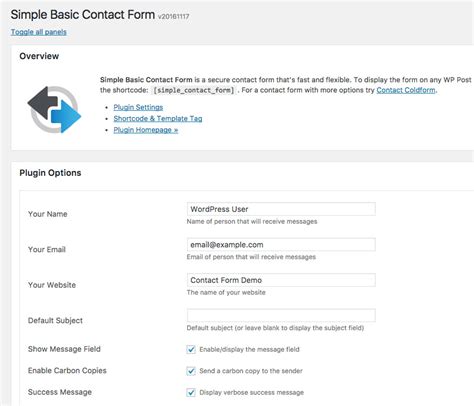 WordPress Plugin: Simple Basic Contact Form | Perishable Press