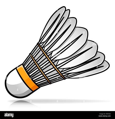 Vector illustration of badminton shuttlecock cartoon design Stock ...