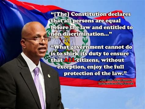 Belize PM Independence Speech Supports Equality for “all” citizens ...