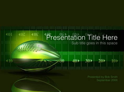 Football field PowerPoint template designs – TrashedGraphics