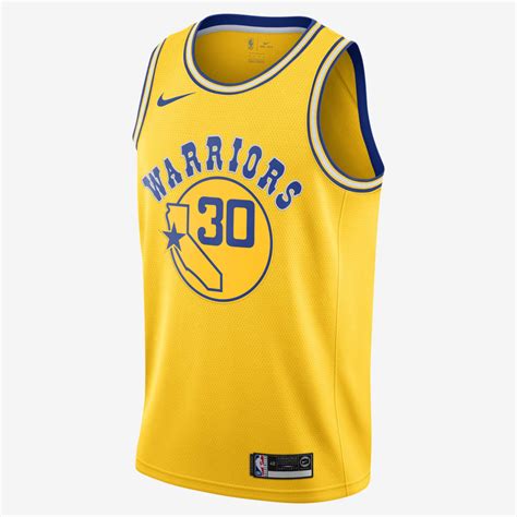 Nike Stephen Curry Warriors Classic Edition Nba Swingman Jersey In Yellow | ModeSens