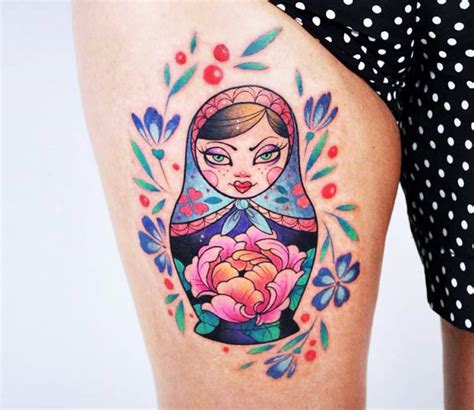 Matryoshka tattoo by Kati Berinkey | Post 17256