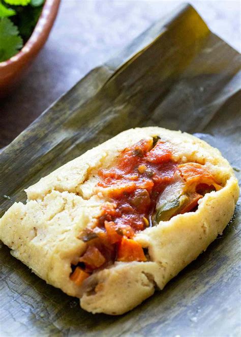 Vegetarian Banana Leaf Tamales Recipe