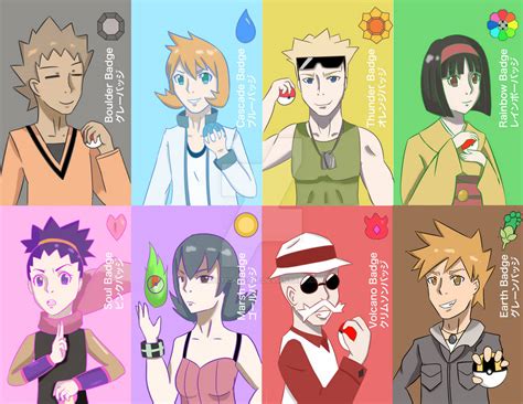 Kanto Gym Leaders by MysticArcane on DeviantArt