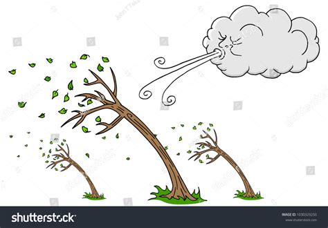 Strong winds cartoon Images, Stock Photos & Vectors | Shutterstock