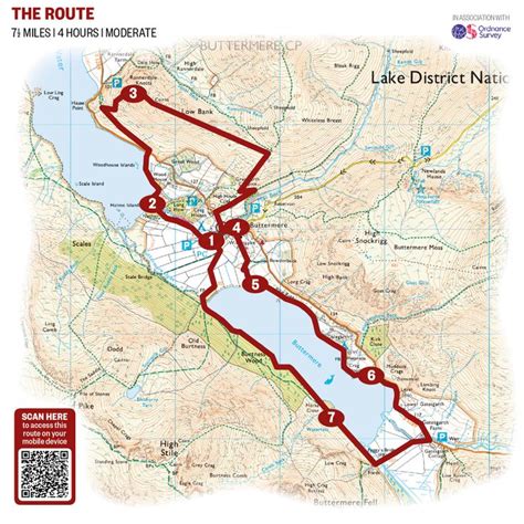 Buttermere map | Lake district, Lake district national park, Lake