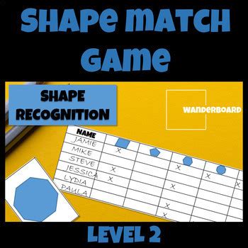 Shape Recognition Activities & Games Bundle by Wanderboard Games