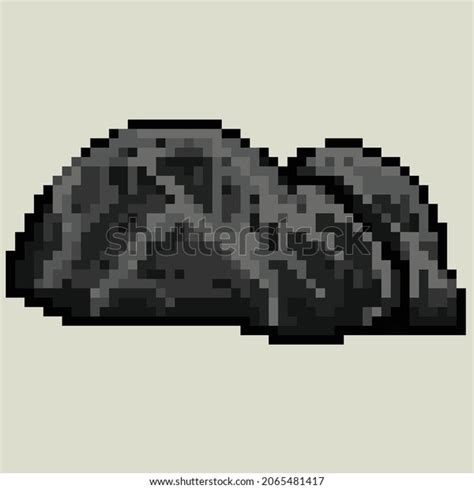 Pixel Art Regular Rock Enviroment Design Stock Vector (Royalty Free ...