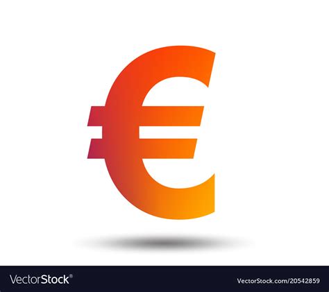 Euro sign icon eur currency symbol Royalty Free Vector Image