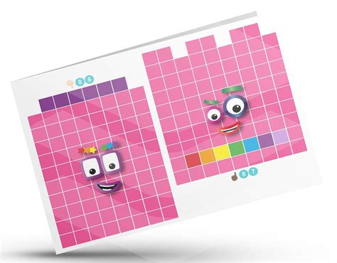 Numberblocks Face Stickers 80-89 Instant Download PDF / PNG - Etsy ...