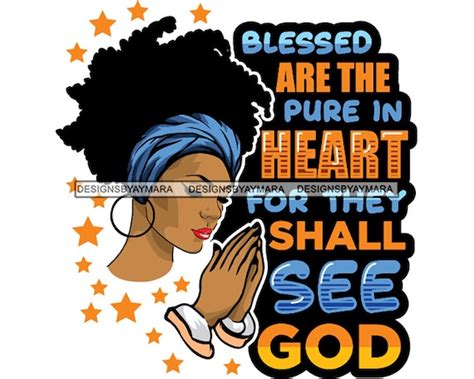 African American Girl Praying God Quotes Prayer Pray Nubian - Etsy